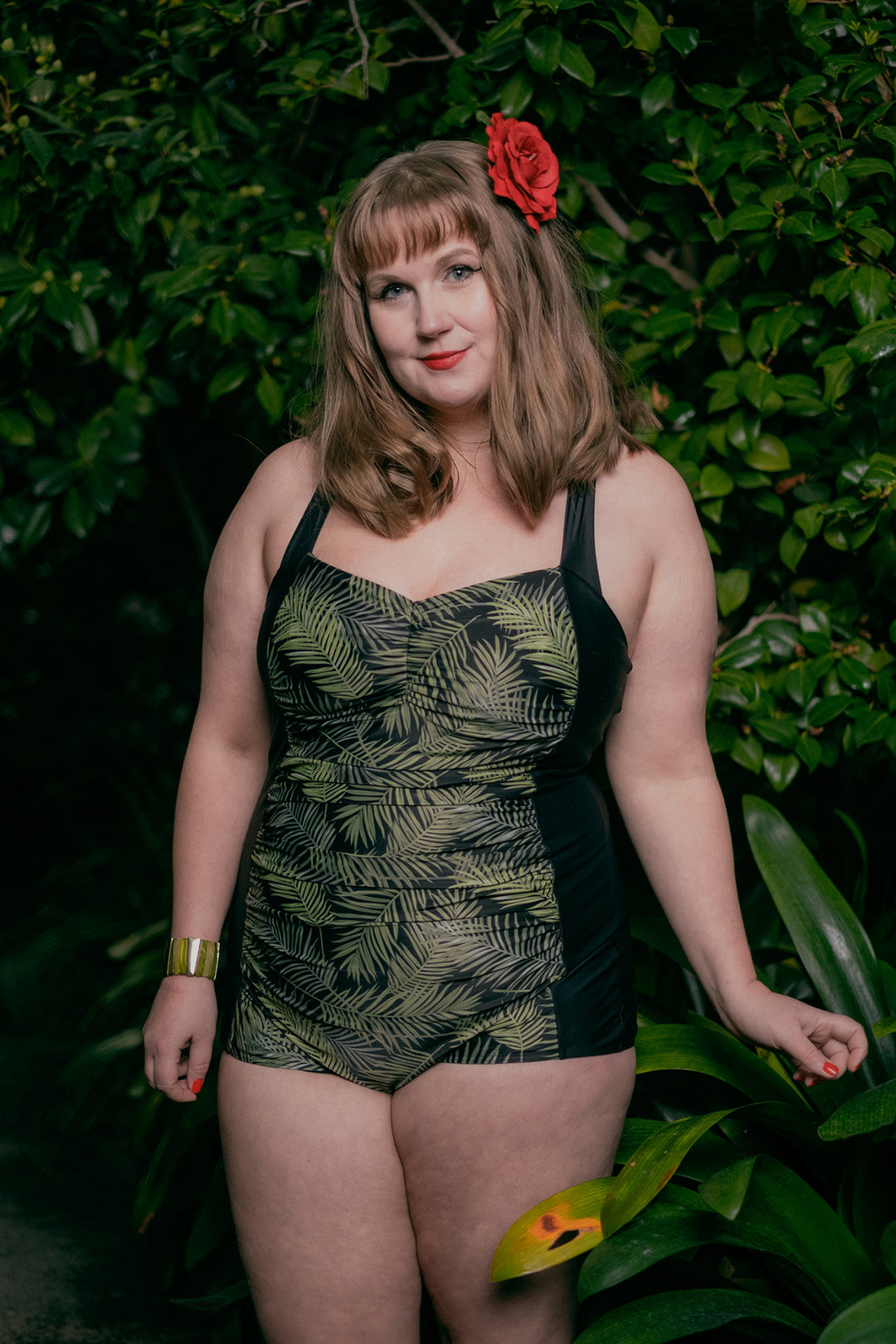 Suntime swimsuit on standing model
