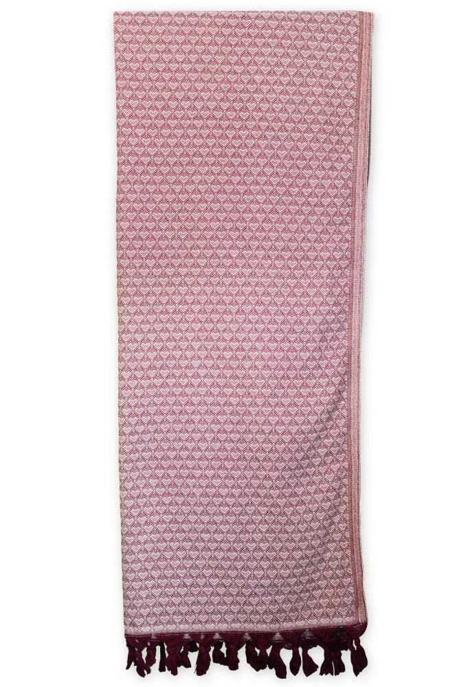 XXL Blanket Burgundy Heart Throw