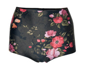 Vintage flowers high bikini bottoms