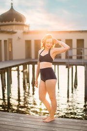 Navy simple bikini top