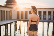 Navy simple bikini top