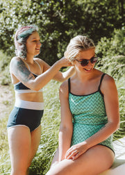 SALTY Navy Bikini Top