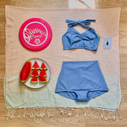 Sky blue high bikini bottoms *limited edition